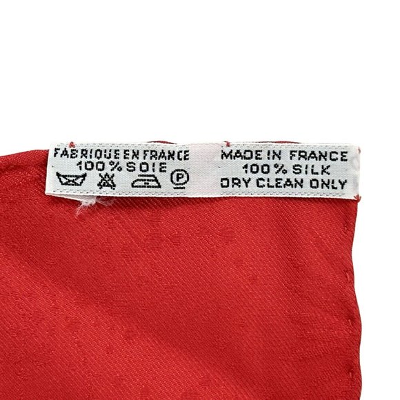 Hermes Hermès LUNA PARK Carré 90 Scarf, Women's Silk, Red Multicolor, - Picture 9 of 9